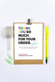 Business Thank You Cards Instant Download Brightly Bold Etsy Business Thank You Cards Business Thank You Thank You Cards