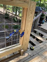 32 diy deck railing ideas & designs that are sure to inspire you. Diy Hog Wire Deck Railing