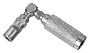 Grease gun coupler quick lock and release 1/8 npt fittings 10000 psi for press. Dewalt Dcgg5702 12 88 Grease Gun Coupler Right Angle 10 000psi Zoro Com