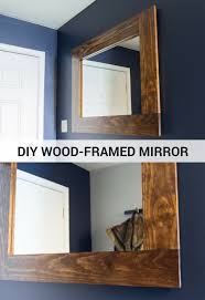 Adding a wood frame to a large wall mirror is an easy and inexpensive way to add character and style to a space. Diy Wood Framed Mirror Tutorial