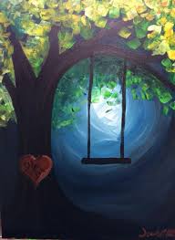 19 Easy Canvas Painting Ideas To Take On Homesthetics Inspiring Ideas For Your Home Easy Canvas Painting Simple Acrylic Paintings Night Painting