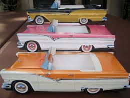 6 Classic Ford Cardboard Cars Kids Food Box Tray Party Favor Table Center Ebay Cardboard Car Classic Cars Birthday Party Cars Party