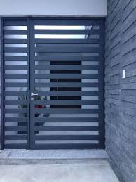 There also combine other bright colors. 40 Spectacular Front Gate Ideas And Designs Iron Door Design House Gate Design Wrought Iron Doors