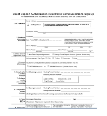 47 direct deposit authorization form templates templatearchive