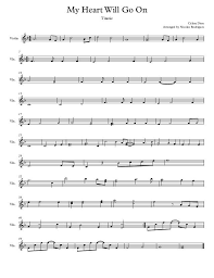 My heart will go on (love theme from titanic). My Heart Will Go On Titanic Violin Bladmuziek Muziek Gitaarliedjes