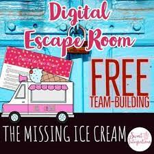 Digital Escape Room The Missing Ice Cream Freebie Distance Learning Digital Escape Room Escape Room Escape Room For Kids