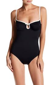 Kate Spade New York Contrast Trim One Piece Swimsuit Nordstrom Rack