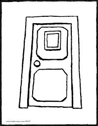 Print door coloring page (large) print colored image of door. Door Kiddicolour
