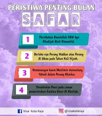 Calon boleh memilih satu peristiwa bersejarah terdapat di tempat tinggal (negeri) calon yang 2. Nisa Selangor Peristiwa Penting Bulan Safar 1 Facebook