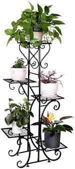 Tall Plant Stand Indoor 5 Tier Wrought Iron Shelf Plant Rack Outdoor Garden Flower Pots Display Ho Plant Stand Indoor Tall Plant Stand Indoor Tall Plant Stands