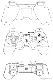 Sony Playstation Controller Gif 626 938 Playstation Controller Technical Drawing Blueprints