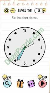 Dan terakhir susun seperti dibawah ini. Brain Test Level 158 Fix The Clock Please Answer Daze Puzzle