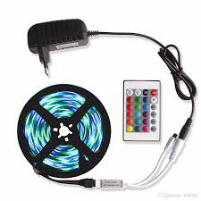 5m Non Waterproof Rgb Led Strip Light 2835 Dc12v 60led M 300leds Flexible Lighting Rgb Ribbon Tape Led Strips With 24key Ir Remote Led Lights Strip Rgb Led Strip Controller From Ledbaby 9 09