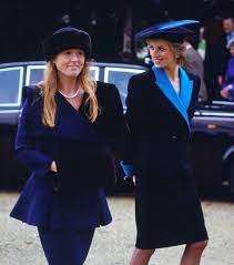 Diana is wearing a muir and osborne 'black sheep' sweater. Sarah Ferguson Opens Up About The Heartache Of Not Having Princess Diana Around For Royal Events