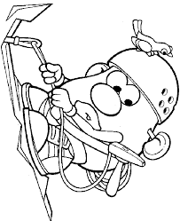 Mountain climbing rock climbing coloring pages. Mr Potato Peppa Pig Coloring Pages Novocom Top