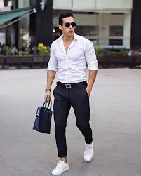 40 White Shirt Outfit Ideas For Men Styling Tips White Shirt Men Mens Casual Outfits Mens Outfits
