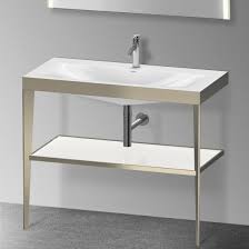Shop over 210 top console vanity and earn cash back all in one place. Duravit Xviu Vanity Washbasin With Metal Console White High Gloss Matt Champagne Xv4716ob185 Reuter