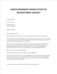 Cover letters are the employer's first impression of you as a potential candidate; Audio Engineer Cover Letter