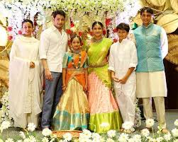 Maheshbabu Namrata Gautam At Manjula S Daughter Function Half Saree Function Half Saree Half Saree Designs