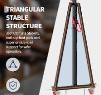 Garvee 2 Ton Adjustable Gantry Crane 4400 lbs Portable I-Beam Hoist with  Manual Trolley and Hook 12 Height Settings 97-141inch for Factory Warehouse  ...