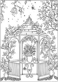 Coloriage pour la commémoration de la traite et l'abolition de l'esclavage. Coloriage Paysage Pot De Fleurs Dessin Adulte A Imprimer