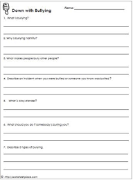Worksheets Bullying Worksheets Bullying Activities Bullying Lessons