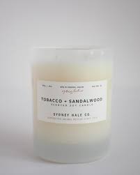 Tobacco Sandalwood Sydney Hale Company Soy Candles Natural Soy Candles Sandalwood Scent