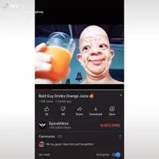 Positive cheerful man., and discover more than 9 million professional stock photos on freepik Yourboysilverthehedgehog On Tiktok Bald Guy Drinks Orange Juice Download Subscribe Epicalalexz Comments