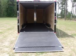 How to buy rubber trailer flooring? 8 5x20 Black Enclosed Trailer With Rubber Floor 747 American Trailer Pros Cargo Trailers Enclosed Trailers Concession Trailers
