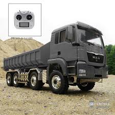 Options for tamiya 1/14 scale (tractor) semi. Lesu 1 14 Man Tgs 8 8 Hydraulic Dumper Rc Truck Roll On Off Tipper Radio Motor With Remote Controller Thzh0185 Rc Trucks Aliexpress