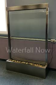 An ode to japanese gardens and fountains, the. Free Standing Clear Glass Waterfall Glass Waterfall Waterfall Wall Custom Water Feature