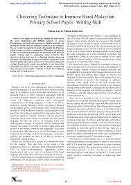 And people still can't buy a smartphone by that, they will learn how to create products or services living in the same rural areas and avoiding the difficulties of moving to another place and finding a job. Pdf Clustering Technique To Improve Rural Malaysian Primary School Pupils Writing Skill