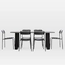 Concrete Outdoor Dining Table Metal Stacking Chairs Set Westelm Concrete Outdoor Dining Table Metal Dining Table Outdoor Dining Furniture