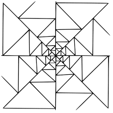 This triangle coloring page includes multiple triangles to color and it's perfect for toddlers, preschoolers, and kindergarteners. Mandala With Triangles Coloring Page Free Printable Coloring Pages Free Printable Coloring Pages Coloring Pages Printable Coloring
