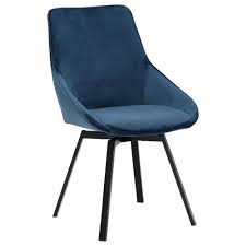 Explore 31 listings for swivel chairs for kitchen at best prices. Beckton Dining Chair Blue Velvet Black Leg Barker Stonehouse
