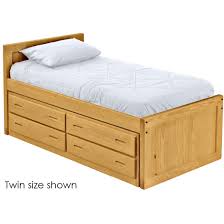 Under the queen bed it features 4 spacious underbed storage drawers with an end cubby. Captain S Bed 39in Headboard 26in Footboard With Drawers Queen Size Crate Designs Furniture