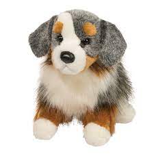 The Blue Merle Australian Shepherd Stuffed Animal Farm Toy Is Inspired By Our Company Dog Big Sway His Australian Shepherd Australian Shepherd Dogs Plush Dog
