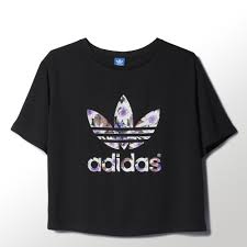 Black And White Adidas T Shirt Women S Adidas Lotus Print Tee Black Adidas Us Short Sleeve Shirt Women T Shirts For Women Lotus Print