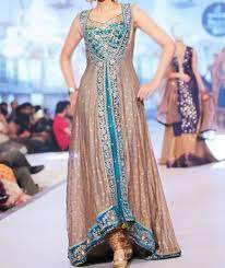 Front Open Double Shirt Style Frock Gown Designs 2016 2017 Fashion Design Dress Latest Bridal Dresses Dress Collection