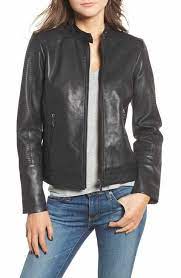 Bernardo Kirwin Leather Moto Jacket Regular Petite Nordstrom Jackets Leather Moto Jacket Moto Jacket