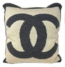 We offer free and easy returns. Autentico Chanel Grande Coco Mark Cuscino Lana Seta Cashmere Grigio Avorio Rango Eur 632 59 Picclick It