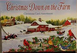 Leanin Tree Christmas Down On The Farm 20 Pack Design Christmas Cards Made In Usa Continue To The Produ Christmas Card Design Christmas Cards Christmas Art