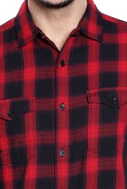 6% coupon applied at checkout. Buy Jack Jones Red Black Cotton Checks Shirt For Men Online Tata Cliq