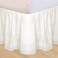 Simply apply pins and voila, a bed skirt that is all your own. Embroidered 3 Piece Adjustable Bed Skirt Walmart Com Bedskirt Embroidered Bedding Adjustable Beds
