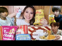 The first snack they really like which i know of is called honey butter chips. Eating Bts Favorite Korean Snacks Pt 2 Honey Butter Chips Milkis Etc Shilabui