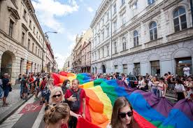 However, the event's main highlight, the city centre parade. Kudy Z Nudy Prague Pride 2021