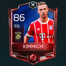 Joshua Kimmich 86 Ovr Fifa Mobile 18 Toty Team Of The Year Player