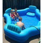 Intex Inflatable Swim Center Family Lounge Pool 105 X 105 X 26 Walmart Com In 2020 Family Lounge Pool Pool Lounge Inflatable Lounge Pool