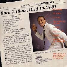 Upon leaving the rap group n.w.a considered to be one of the most influential rap albums of all time (and possibly one of the greatest albums), the chronic has gone triple platinum. Last Words Eazy E S It S On Dr Dre 187um Killa Pitchfork