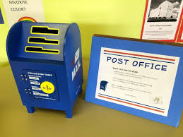 Post Office Activity Station In The Library Fun Literacy Prompt For Kids Passive Programming Library Passive Programs Programming For Kids